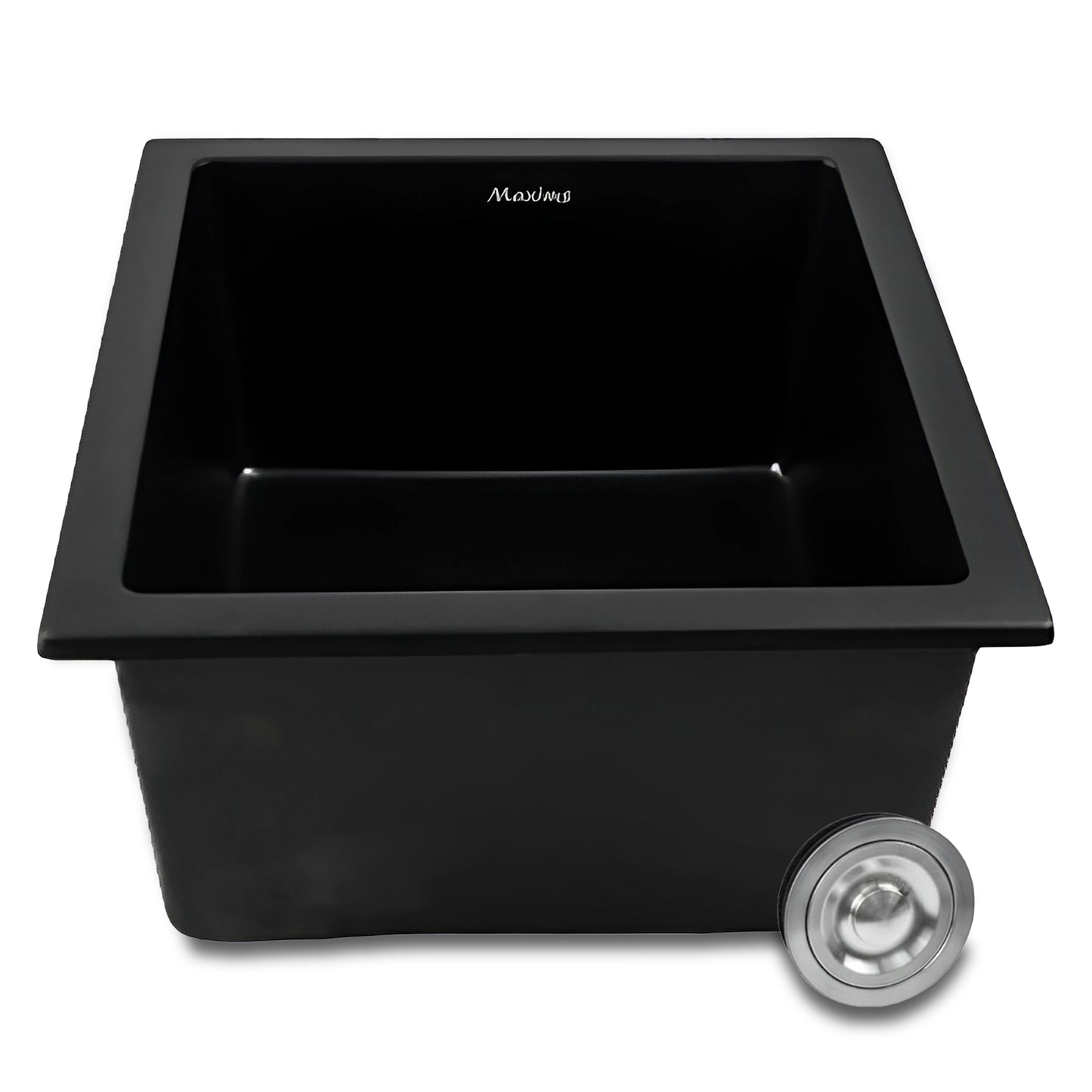 Tarja Fregadero Maxims 46x41 cm de Cuarzo Negro Mate