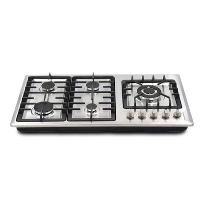Parrilla a Gas 68 x 51 cm Maxims de 5 Quemadores Acero Inoxidable 120V