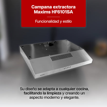 Campana Extractora Maxims 60 cm de Acero Inoxidable