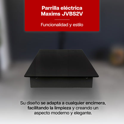 Parrilla Eléctrica 31 x 51 cm de 2 Quemadores Vitrocerámica 120V