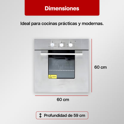 Horno Empotrable Eléctrico Maxims F41MR Acero Inoxidable 127V