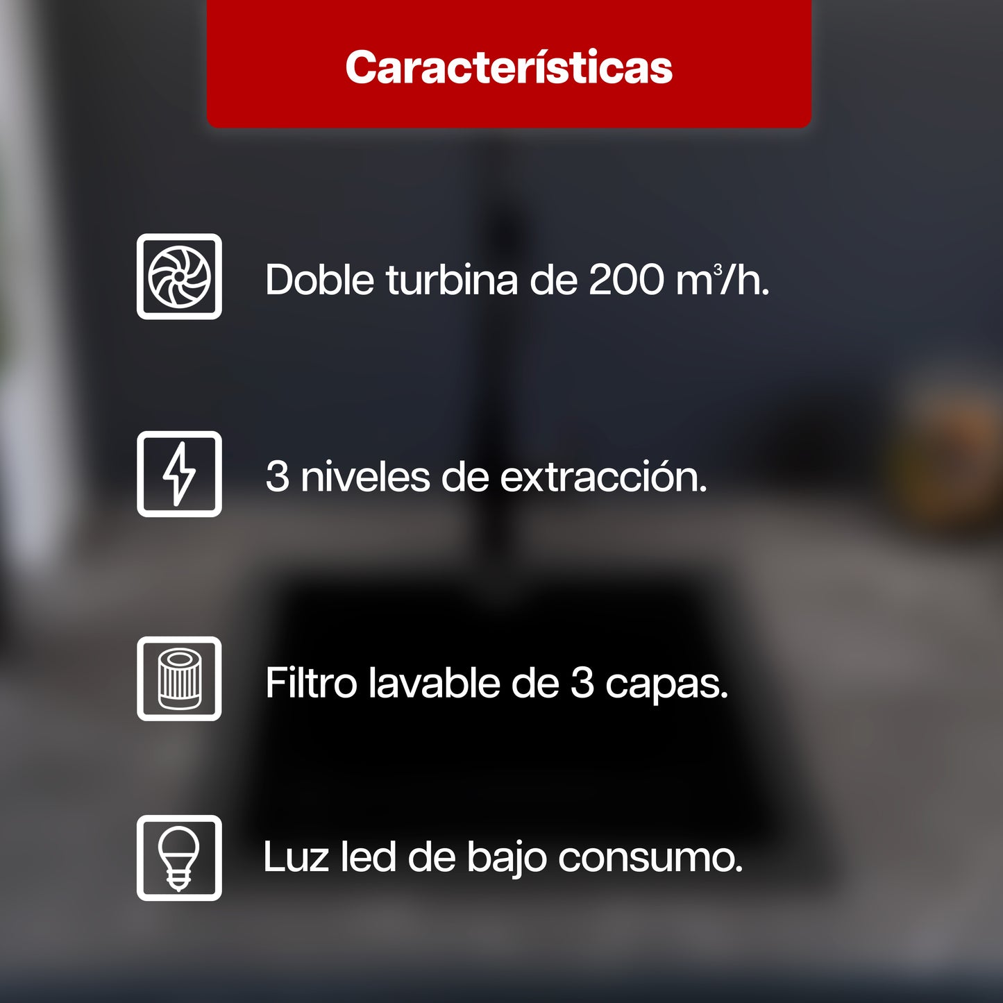 Campana Extractora Maxims 80 cm de Acero Inoxidable