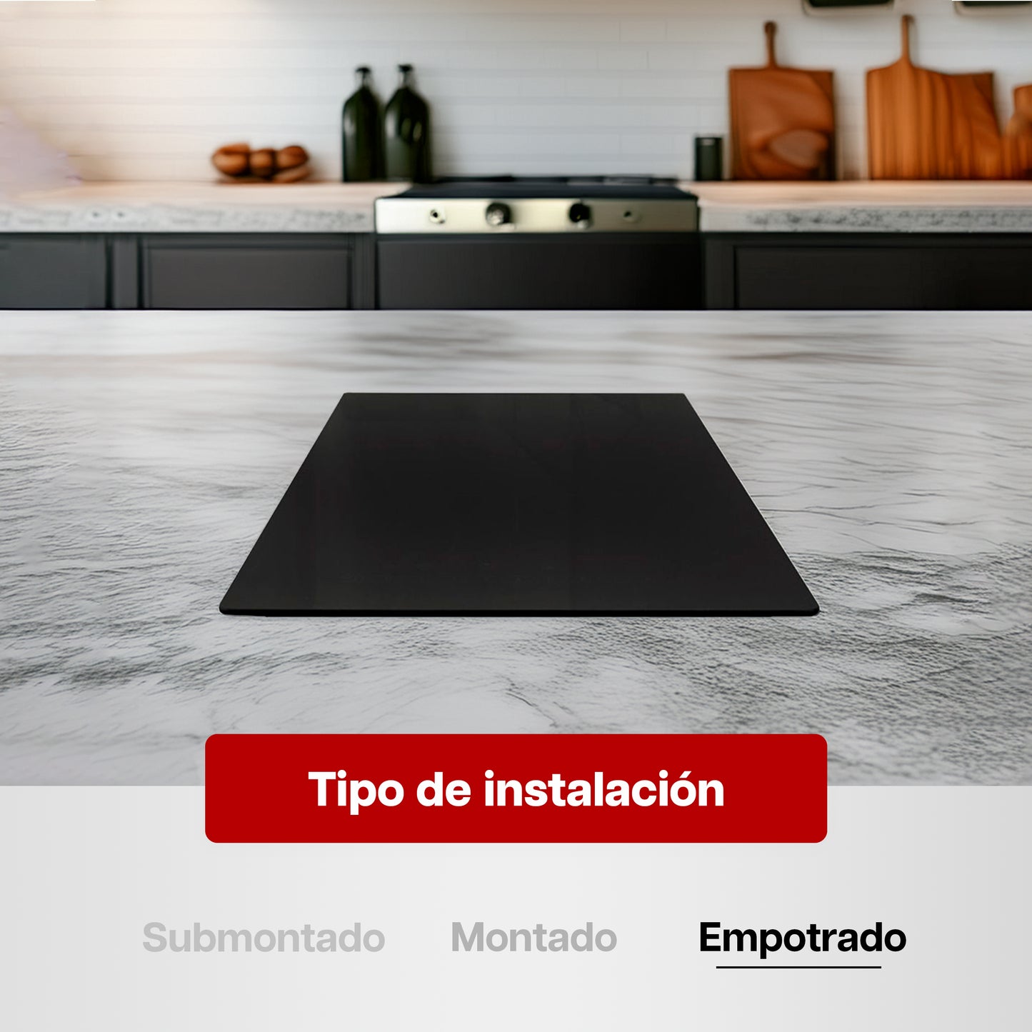 Parrilla Eléctrica 51 x 59 cm Maxims de Cristal Negro 4 Quemadores 120V