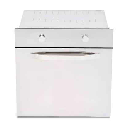 Horno Empotrable Maxims a Gas de Cristal Espejo Plateado